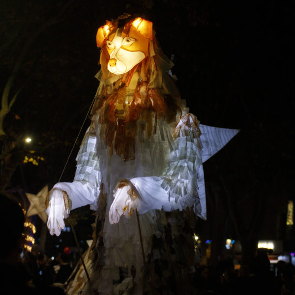 parade lumineuse marionnette chien